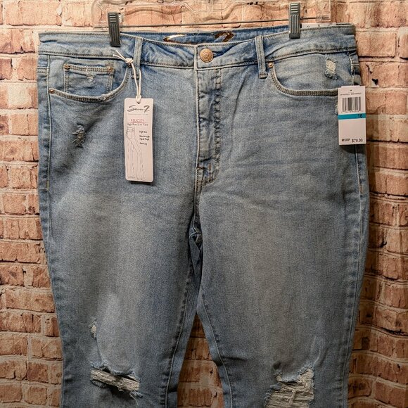 Seven7 Women's Jeans Slim Flare Size 16 - Picture 5 of 16